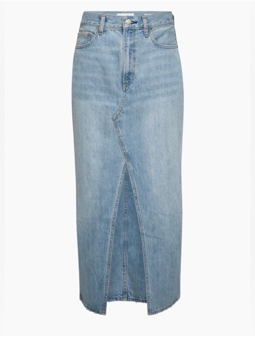 Denim Forum The 90’s Vintage Maxi Denim Skirt
